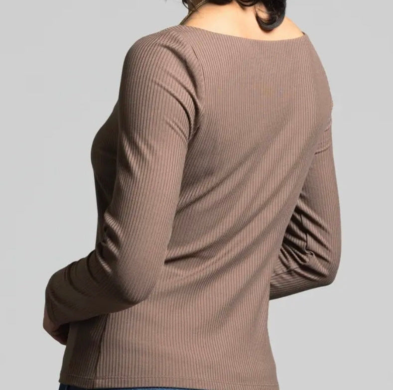 Arabella Top In Dark Lilac