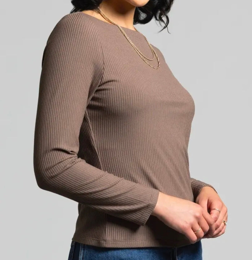 Arabella Top In Dark Lilac