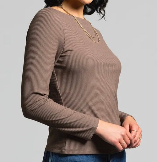 Arabella Top In Dark Lilac